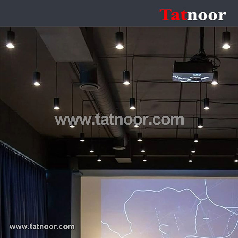 فروش چراغ آویز استوانه ای 15 وات COB ارتفاع 30 سانت