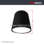 چراغ استوانه ای 7 وات SMD ارتفاع 5.5