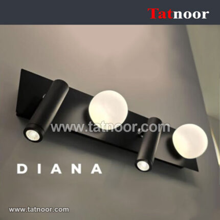 چراغ بالای آینه 14 وات دیانا کد 7938 ایران چراغ DIANA طول 43 سانتی متر